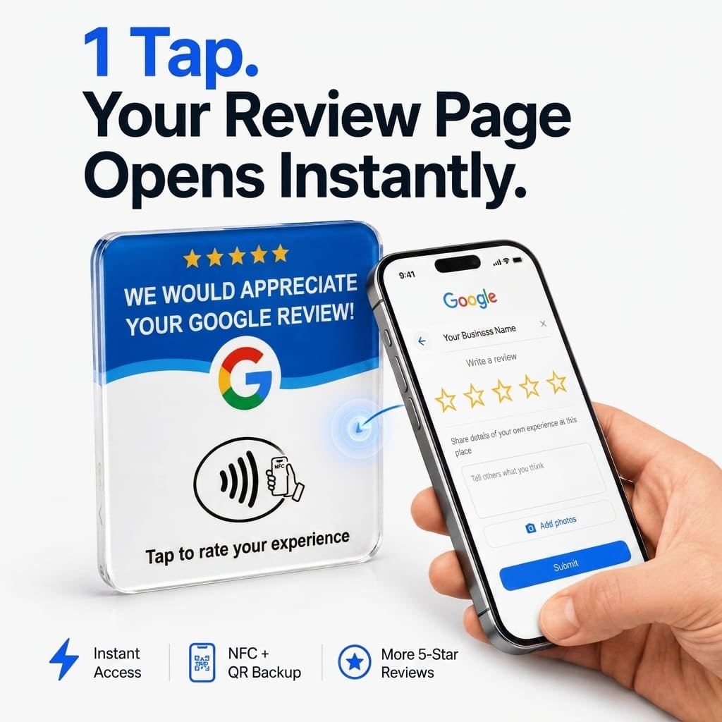 RevTap™ NFC Google Review Card