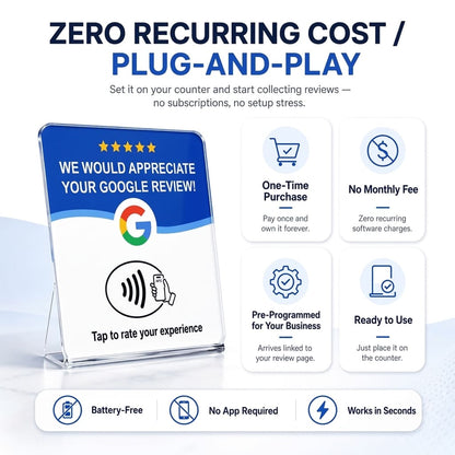 RevTap™ NFC Google Review Card